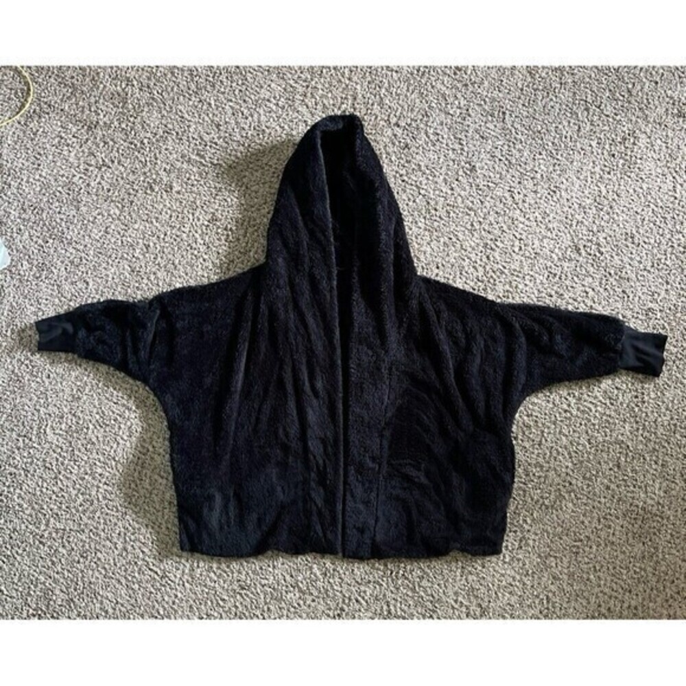 Alison Andrews black‎ fuzzy jacket size 1X
